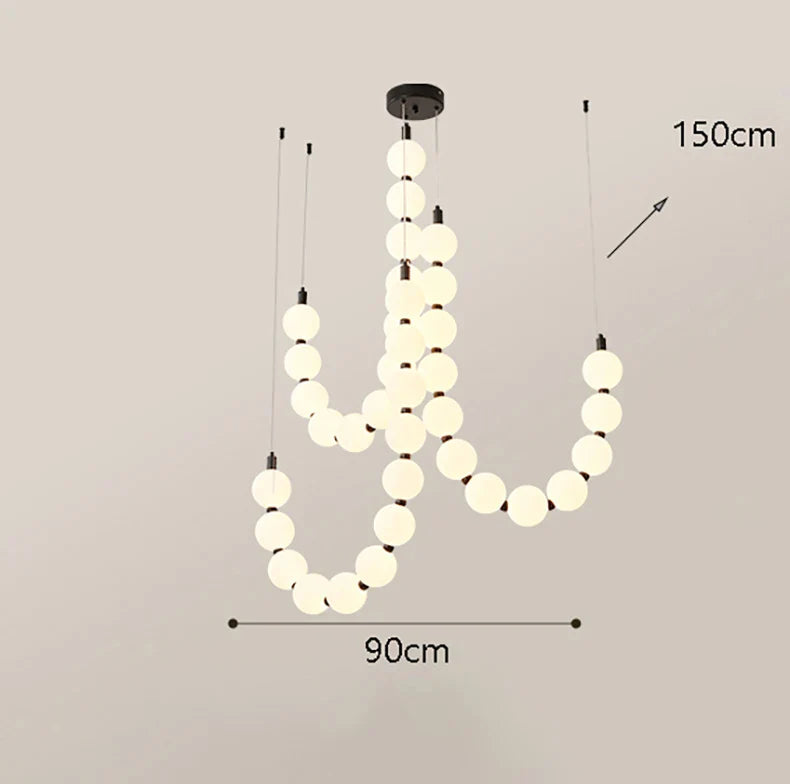 Axyaa Nordic Style Ceiling Lamps for Living Room, Staircase, Hanging, and Ceiling-mounted Spaces