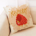 Fruit Girl Print Linen Pillowcase by Axyaa: Office Car Living Room Sofa Decor