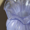 Axyaa Purple Glass Vase: Elegant Tall Flower Vase for Living Room Table Décor