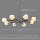 Axyaa Antique Copper Walnut Pendant Lamp for Living Room, Bedroom, Dining Hall