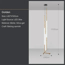 Axyaa Nordic Minimalist Luxury LED Pendant Light Gold Black Linear Design
