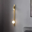 Axyaa Gold Copper LED Wall Light Modern Bedroom Living Room Decor Reading Lamps