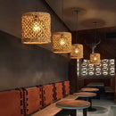 Axyaa Bamboo Rattan Chandelier Pendant Lights LED