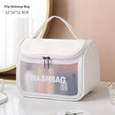 Axyaa PVC Travel Toiletry Bag: Portable Makeup Organizer for Women, Cosmetic Storage Container