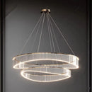 Axyaa Luxury Decorative Circular Pendant Lamp for Living Room and Hotel Decor.