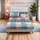 Axyaa Botanical Floral Fitted Sheet Set - Brushed Beige, Home & Hotel