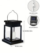 Axyaa Solar Palace Lantern Hanging Candle Lamp Outdoor Landscape Lighting