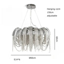 Axyaa Luxury Tassels Pendant Lights Modern Chandelier for Bedroom Home Decor