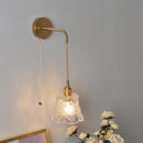 Axyaa Clear Glass LED Wall Light Fixture | Modern Nordic Wire Adjustable Wall Lamps