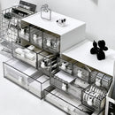 Axyaa 3-Layer Desk Organizer with Drawer for Hairpin, Makeup, Cosmetics & Jewelry Storage