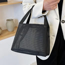 Axyaa Mesh Bag: Portable, Large Capacity Beach & Shower Bag with Handle