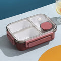 Axyaa Stainless Steel Bento Box: Divided Leakproof Lunch Container for Food Storage
