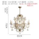 Axyaa High Living Room Dining Crystal Lamp Duplex Villa Light Luxury