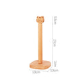Axyaa Wooden Paper Towel Holder, Cartoon Lazy Rag Kitchen Rack