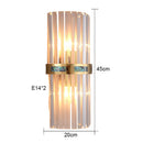 Modern Glass Rod Wall Lamp with LED Lighting for Home Decor by Axyaa