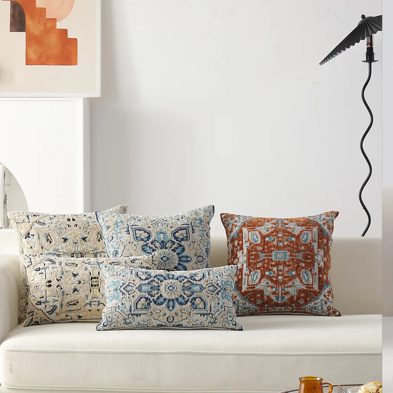 Luxury Chenille Cushion Cover Set for Stylish Living Room Decor by Axyaa