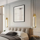Axyaa Nordic Brass LED Pendant Chandelier Cozy Modern Bedroom Light Fixtures