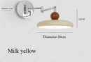 Axyaa Cream Wind Wall Lamp: Rotatable Arm, Ideal for Living Room, Study, or Bedroom Lighting