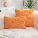 Embroidered Wool Maple Leaf Pillowcase by Axyaa - Halloween & Thanksgiving Orange Cushion Cover