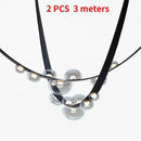 Axyaa Leather Belt Ceiling Chandelier - Modern LED Design - Home Decor Fixture
