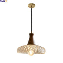 Axyaa Japanese Style LED Glass Pendant Lamp for Kitchen, Bedroom & Living Room
