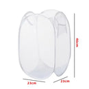 Axyaa Foldable Ventilated Dirty Clothes Basket - Large Capacity Laundry Organizer Storage