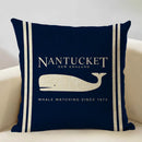 Axyaa Marine Cotton Fish Cushion Cover 45x45CM Square Home Decor Pillow Case