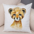 Axyaa Animal Cushion Cover - Cute, Watercolor, Sofa Decor Pillowcase