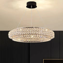 Axyaa Crystal Chandelier Pendant Light for Living Room Dining Room Ceiling