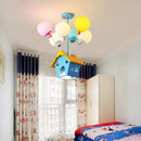 Axyaa Nordic Pendant Ceiling Chandelier Cartoon Balloon Lights for Children's Princess Room