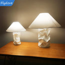 Axyaa Nordic Wabi Sabi Paper Table Lamp for Home and Office Decor