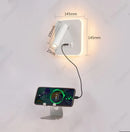 Axyaa LED Wall Lamp with Adjustable Angle and USB Charging Port
