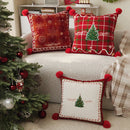 Axyaa Christmas Dutch Velvet Sofa Pillow Cover for Cozy Living Room Decor