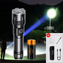 Axyaa SuperBright 1000M Outdoor Flashlight Torch Rechargeable Lithium Battery