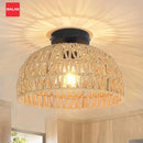 Axyaa Handwoven Paper Rope Pendant Chandelier - Ceiling Lighting Fixture