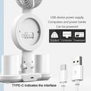 Axyaa Rechargeable Study Lamp with Fan, Clock Display, and LED Reading Light