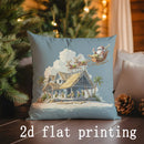 Axyaa Christmas Animal Pattern Cushion Cover for Sofa, Bedroom, Car - Festive Decor