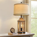 Axyaa Retro Linen Desk Lamp | Nordic Style LED Desk Light for Home Decor
