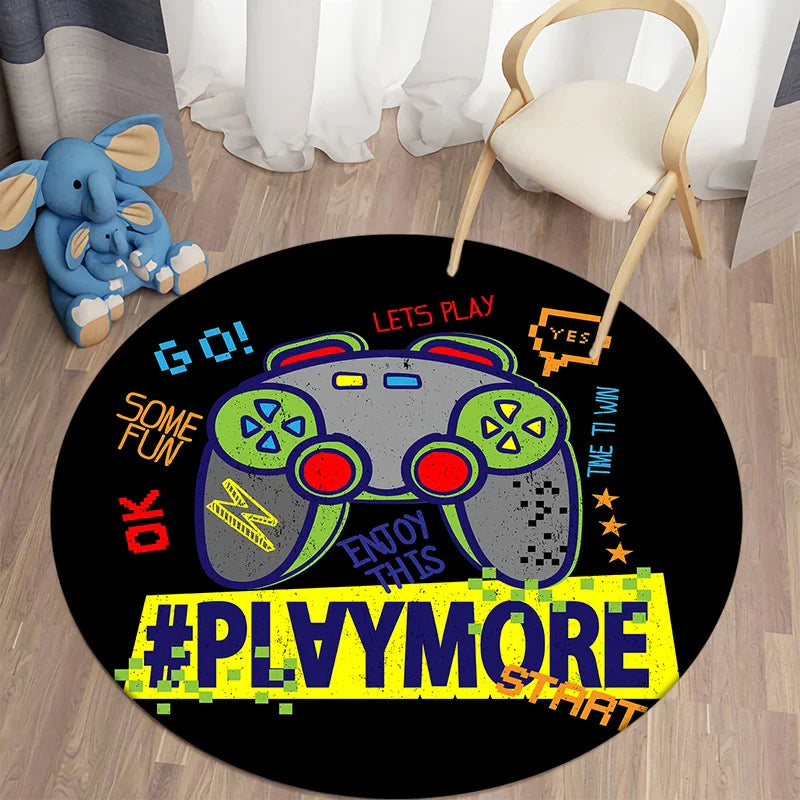 Axyaa Round Rugs Living Room Floor Mats Children's Carpet Bedroom Home Decor