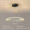 Axyaa Aluminum LED Pendant Lamp: Modern, Simple Design for Living & Dining Rooms