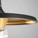 Axyaa Crystal Black Gold Industrial Pendant Light for Home Decor, Kitchen, Bar & Cafe