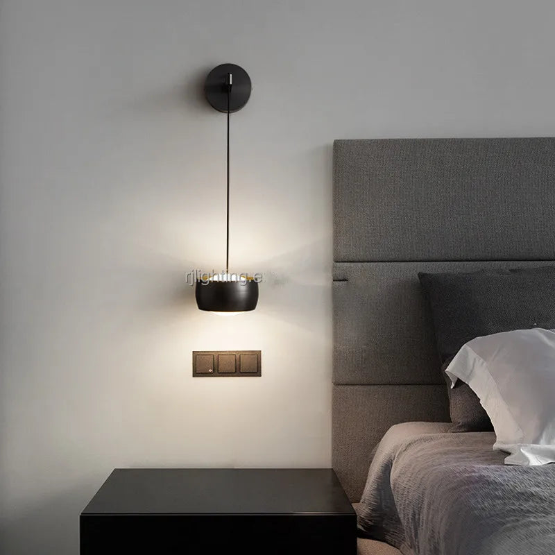 Axyaa Adjustable Copper Wall Lamp for Bedroom Reading