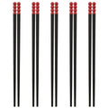 Axyaa Alloy Chopsticks Set for Tomatoes on Sticks, Anti-Slip Sushi, Holiday Parties