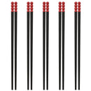 Axyaa Alloy Chopsticks Set for Tomatoes on Sticks, Anti-Slip Sushi, Holiday Parties