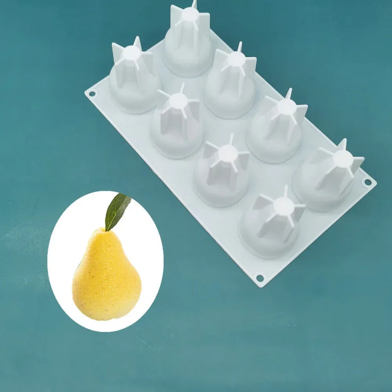 Axyaa 3D Fruit Silicone Cake Mold Baking Tool Kit for Cupcake Decoration