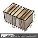 Axyaa Underwear Drawer Organizer: Foldable Closet Divider for Underpants, Socks, Bra