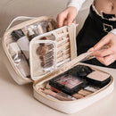 Axyaa Multilayer Square Cosmetic Bag Waterproof Makeup Pouch