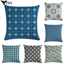Axyaa Geometric Linen Cushion Cover 45*45cm