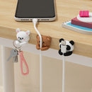 Axyaa Desktop Cable Organizer Clips Winder Holder for Data Cord Management