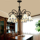 Axyaa Bohemian Stained Glass Pendant Chandelier: Creative Luxury Lighting for Home & Event Spaces